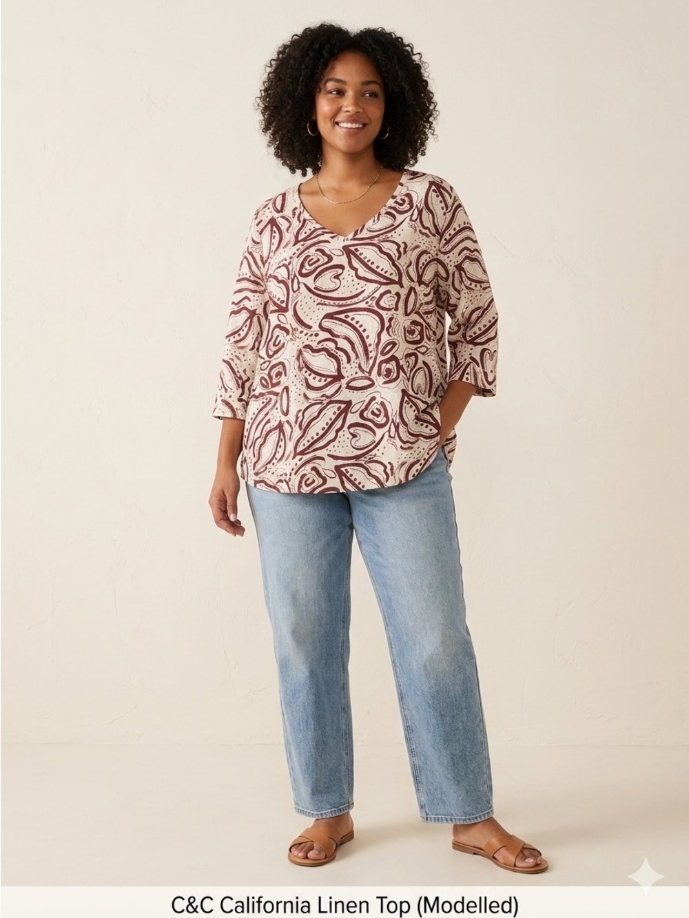 C & C California Linen Top 1X